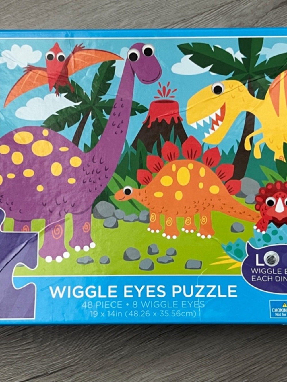 Wiggle Eye Dinosaur Kids Educational Jigsaw Puzzle Ages 4+